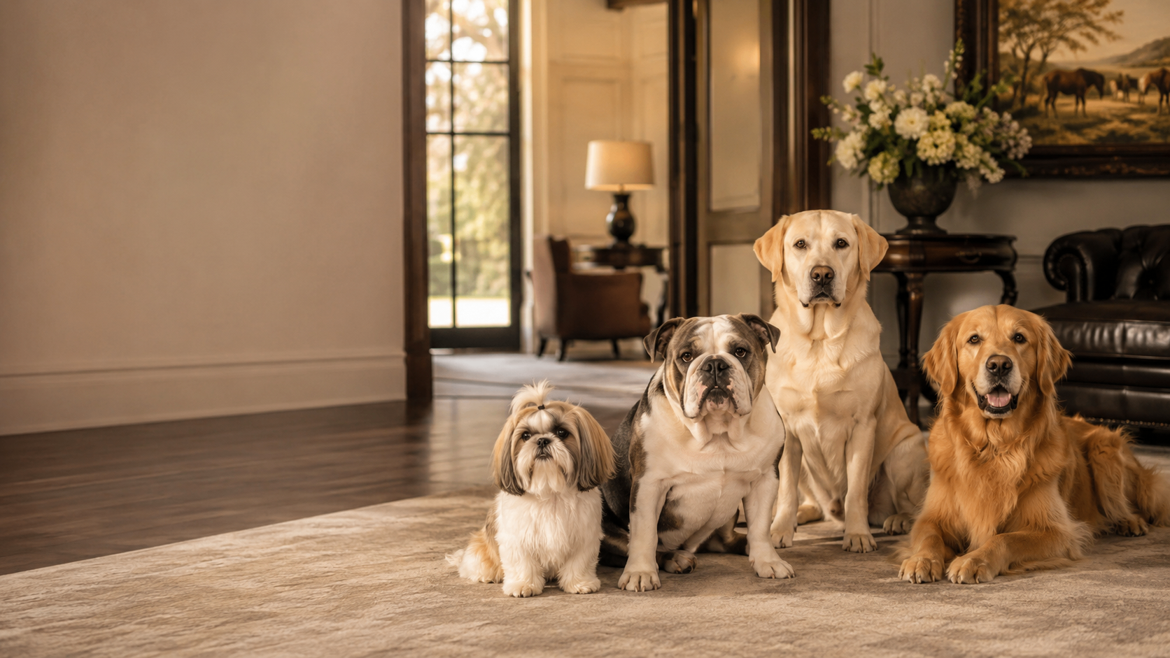 Ruff Ruff Ranch™ dogs representing invitation-based breeder mentorship and higher-standard puppy development